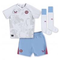 Aston Villa Boubacar Kamara #44 Vonkajší Detský futbalový dres 2023-24 Krátky Rukáv (+ trenírky)